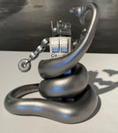 Eric Joyner "Snakefight!" Limited Edition Sculpture - Metallic solid color versions